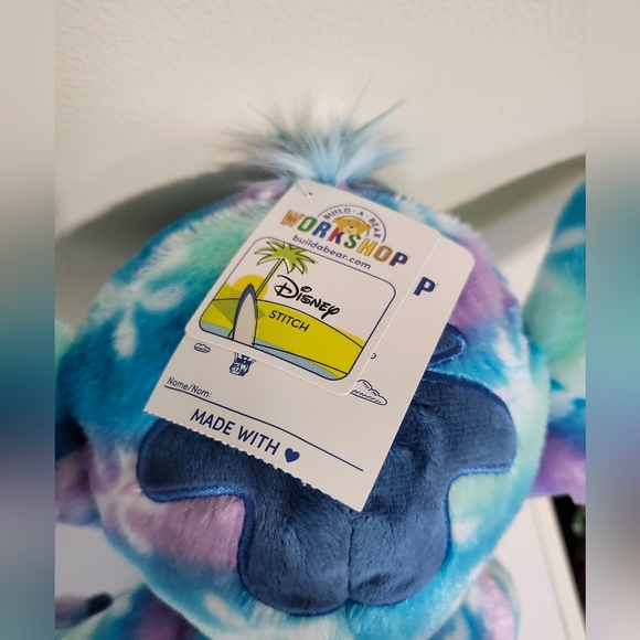 TAGS Build A Bear Floral Fun Stitch Plush Stuffed Animal Flowers Toy Lilo blue - Picture 4 of 4